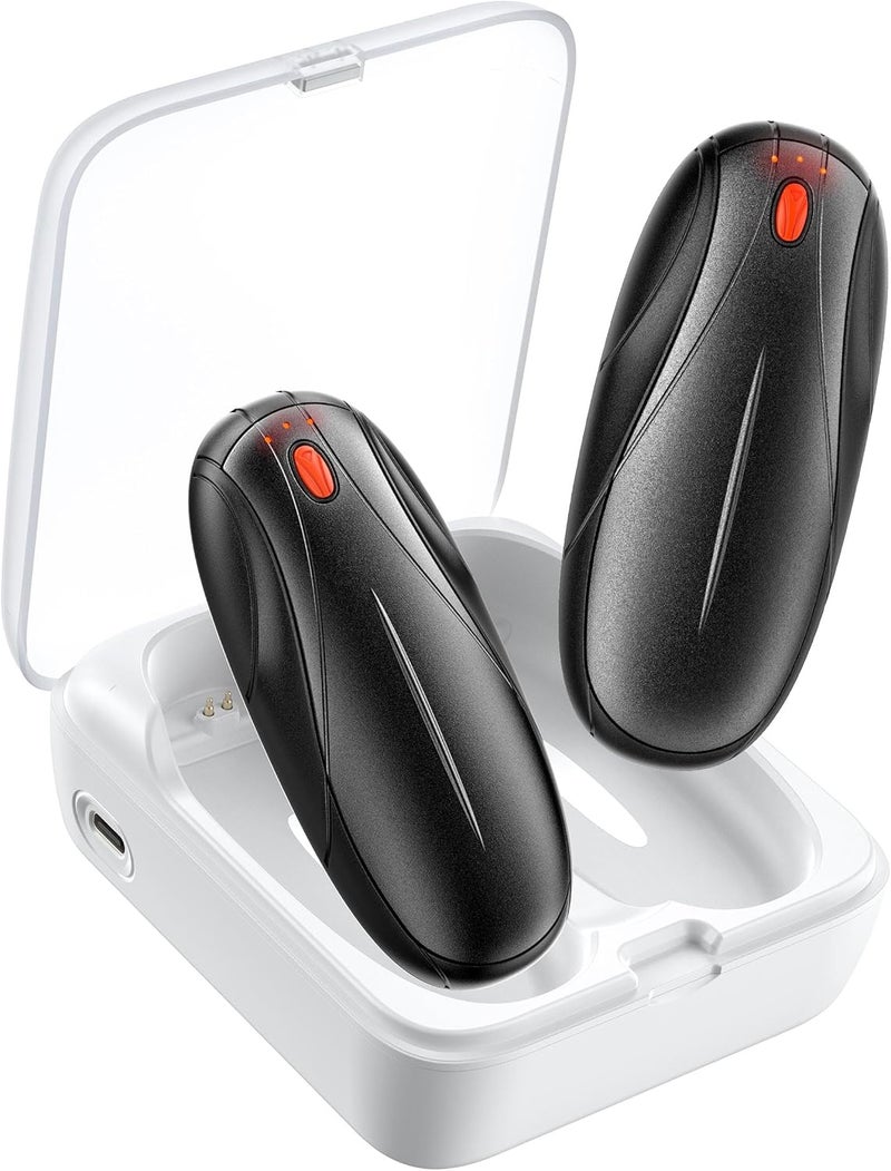 Yuegit Hand Warmers Rechargeable 2Pack,14000mAh Electric Hand Warmers with Charging Case,Quick Charge Portable Heater,Gifts for Christmas,Winter,Outdoor,Camping,Hunting Accessories - Image 1